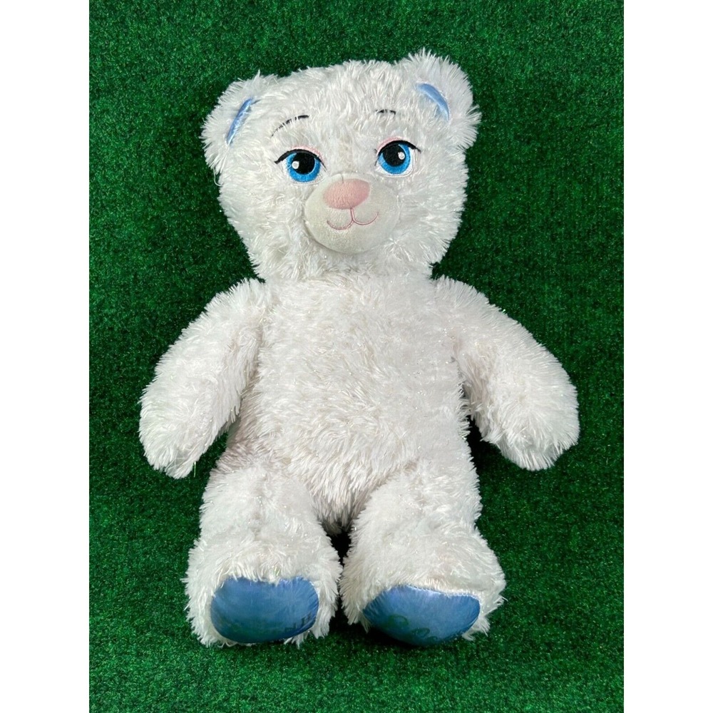 Build-A-Bear Disney Frozen Elsa Plush White & Blue Furry Soft Stuffed Animal - Picture 1 of 6
